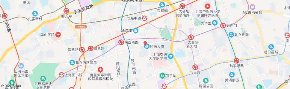 上海瑞金二路复兴中路_公交站地图_上海公交_妙搜公交查询2025