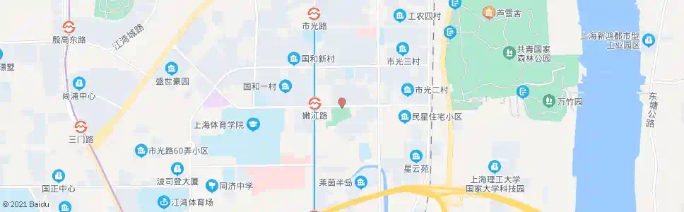 上海中原路嫩江路_公交站地图_上海公交_妙搜公交查询2025