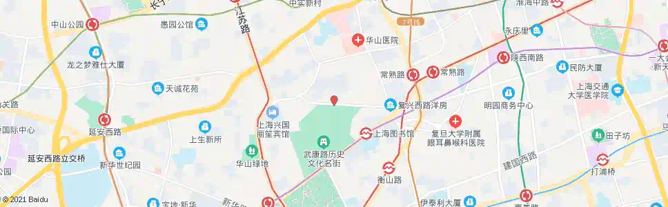 上海复兴西路武康路_公交站地图_上海公交_妙搜公交查询2025