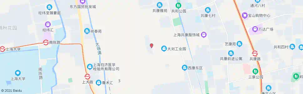 上海共康路长康路_公交站地图_上海公交_妙搜公交查询2025