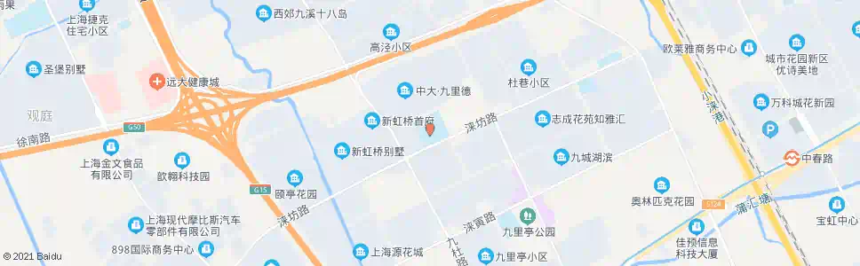 上海九亭中学_公交站地图_上海公交_妙搜公交查询2025