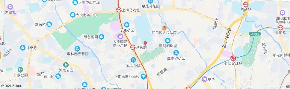 上海延长路共和新路_公交站地图_上海公交_妙搜公交查询2025