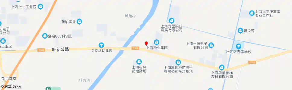上海叶新支路叶新公路_公交站地图_上海公交_妙搜公交查询2025