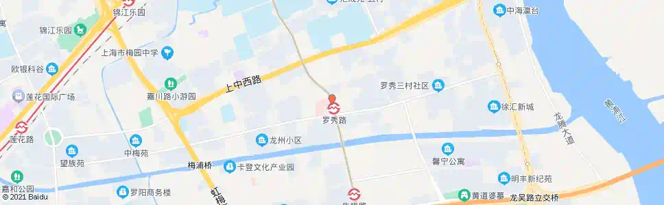上海老沪闵路罗秀路_公交站地图_上海公交_妙搜公交查询2025