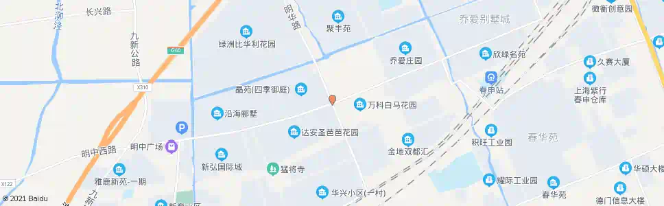 上海明中路明华路_公交站地图_上海公交_妙搜公交查询2025
