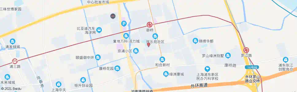 上海京浦路御山路_公交站地图_上海公交_妙搜公交查询2025