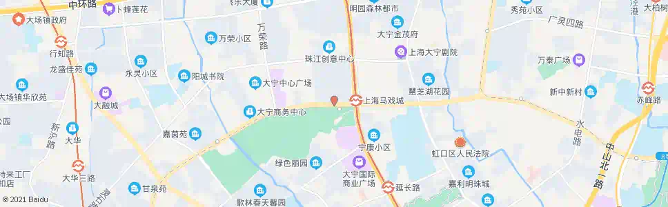 上海广中西路共和新路_公交站地图_上海公交_妙搜公交查询2025