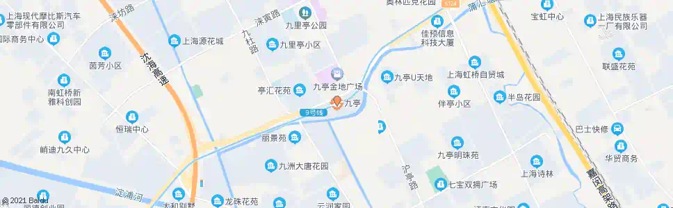 上海九亭地铁站_公交站地图_上海公交_妙搜公交查询2025