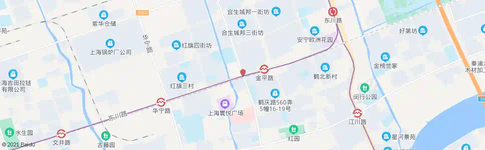 上海瑞丽路东川路_公交站地图_上海公交_妙搜公交查询2025