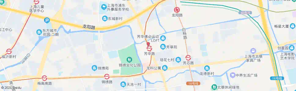 上海沪南路芳华路_公交站地图_上海公交_妙搜公交查询2025