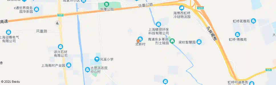 上海凤星路北新村_公交站地图_上海公交_妙搜公交查询2025