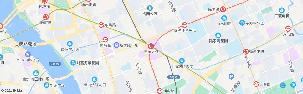 上海世纪大道东方路(世纪大道地铁站)_公交站地图_上海公交_妙搜公交查询2025