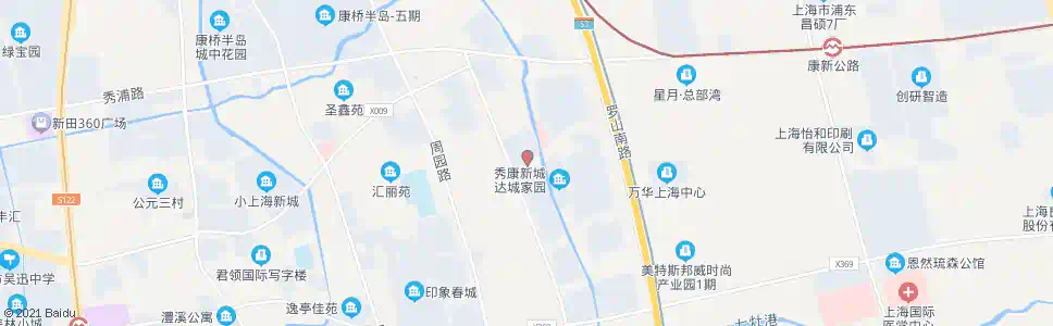 上海康丽路康达路_公交站地图_上海公交_妙搜公交查询2025