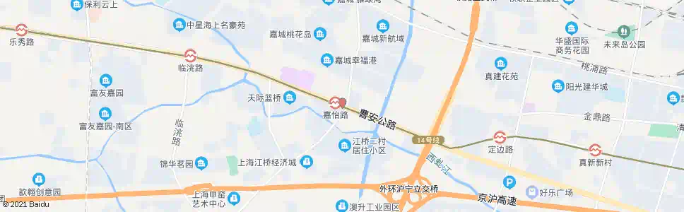 上海江桥_公交站地图_上海公交_妙搜公交查询2025
