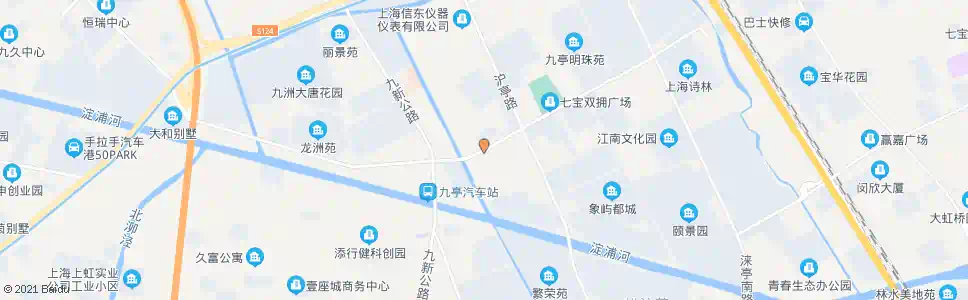 上海九亭大街九新公路_公交站地图_上海公交_妙搜公交查询2025