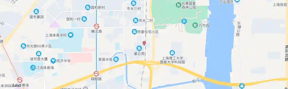上海白城路民星路_公交站地图_上海公交_妙搜公交查询2025