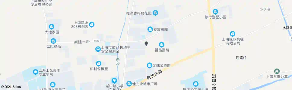 上海启宁路新建一路_公交站地图_上海公交_妙搜公交查询2025