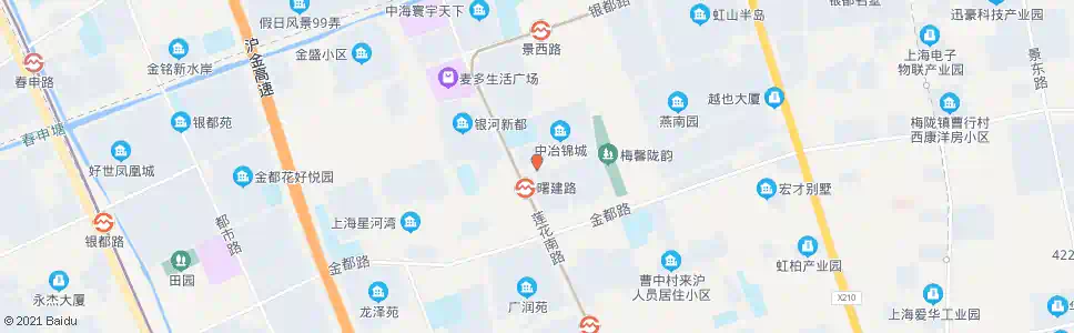 上海曙建路莲花南路_公交站地图_上海公交_妙搜公交查询2025