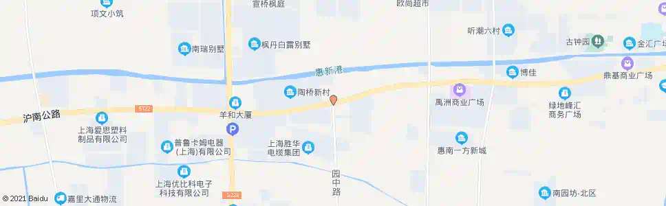 上海园中路沪南公路_公交站地图_上海公交_妙搜公交查询2025