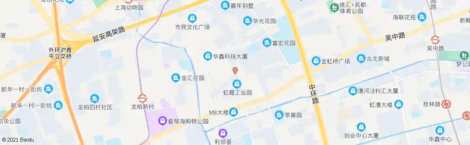 上海虹中路紫秀路_公交站地图_上海公交_妙搜公交查询2025