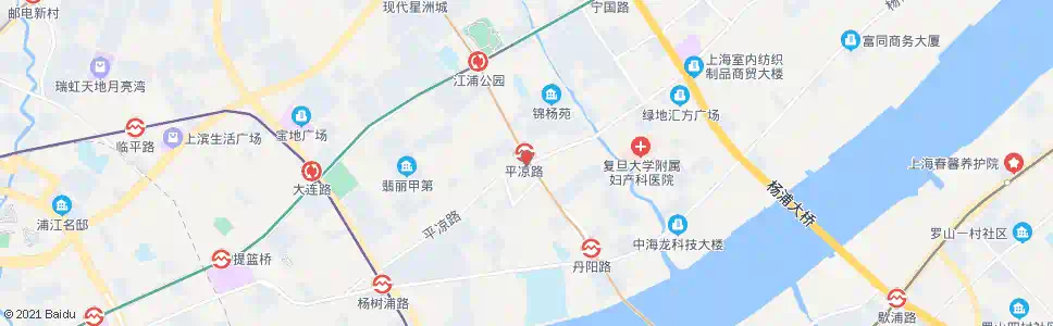 上海平凉路江浦路_公交站地图_上海公交_妙搜公交查询2025