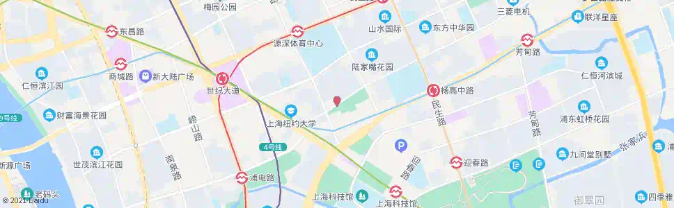 上海灵山路源深路_公交站地图_上海公交_妙搜公交查询2025