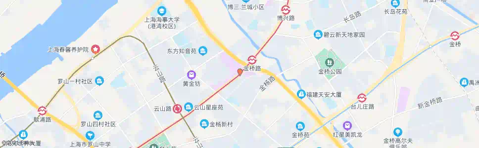 上海张杨路金桥路_公交站地图_上海公交_妙搜公交查询2025