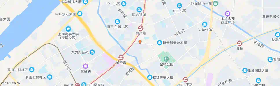 上海长岛路张杨北路_公交站地图_上海公交_妙搜公交查询2025