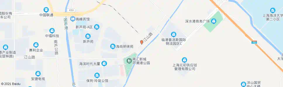 上海江山路洋浩路_公交站地图_上海公交_妙搜公交查询2025