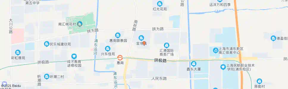 上海拱北路靖海路_公交站地图_上海公交_妙搜公交查询2025