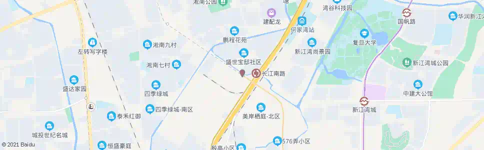 上海长江南路何家湾路_公交站地图_上海公交_妙搜公交查询2025