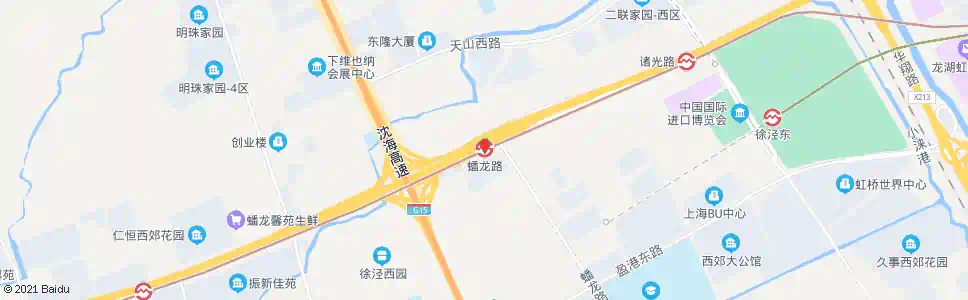 上海华徐公路蟠龙路_公交站地图_上海公交_妙搜公交查询2025