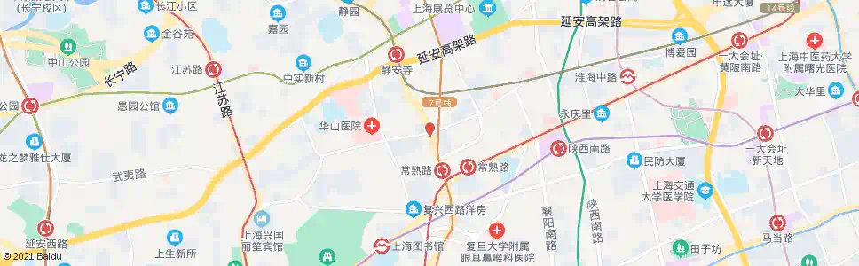 上海常熟路长乐路_公交站地图_上海公交_妙搜公交查询2025