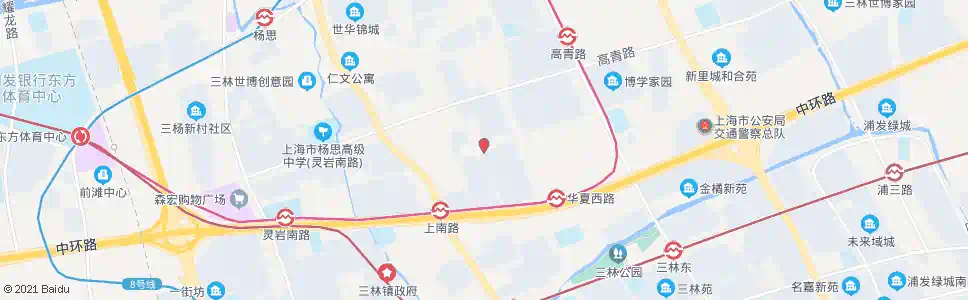 上海杨南路洪山路_公交站地图_上海公交_妙搜公交查询2025