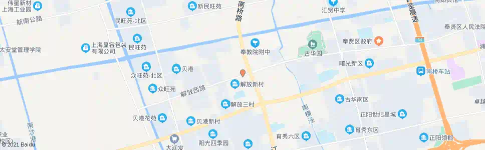 上海解放西路南桥路_公交站地图_上海公交_妙搜公交查询2025