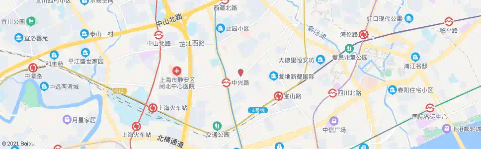 上海中兴路止园路_公交站地图_上海公交_妙搜公交查询2025