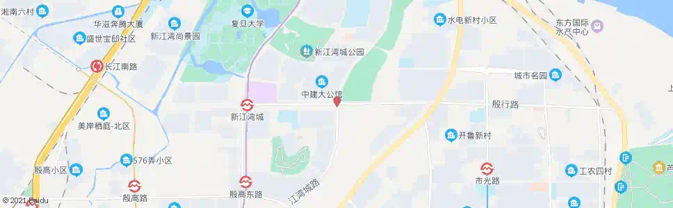 上海殷行路江湾城路(招呼站)_公交站地图_上海公交_妙搜公交查询2025