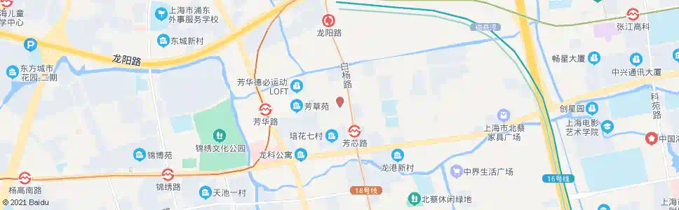 上海芳草路培花路_公交站地图_上海公交_妙搜公交查询2025