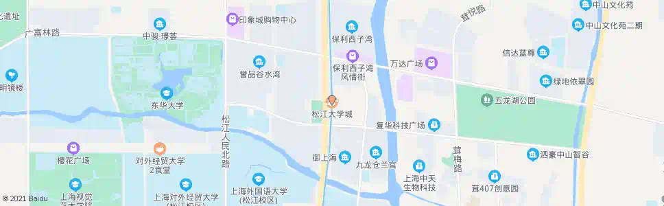 上海松江大学城_公交站地图_上海公交_妙搜公交查询2025