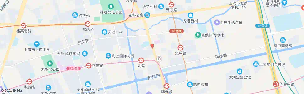上海沪南路北中路(莲溪)_公交站地图_上海公交_妙搜公交查询2025