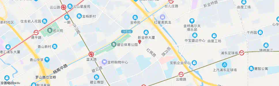 上海碧云路红枫路(招呼站)_公交站地图_上海公交_妙搜公交查询2025