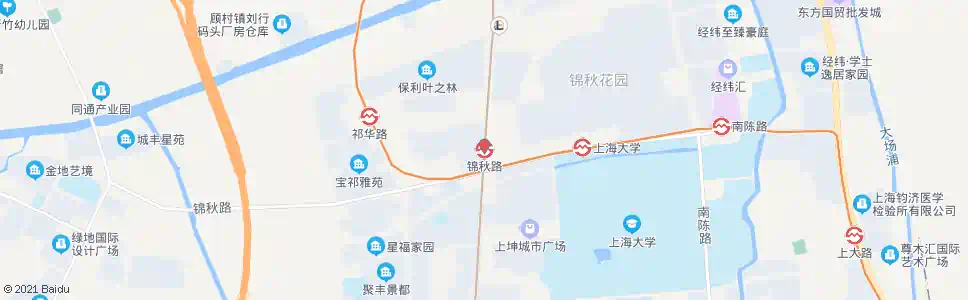 上海锦秋路_公交站地图_上海公交_妙搜公交查询2025