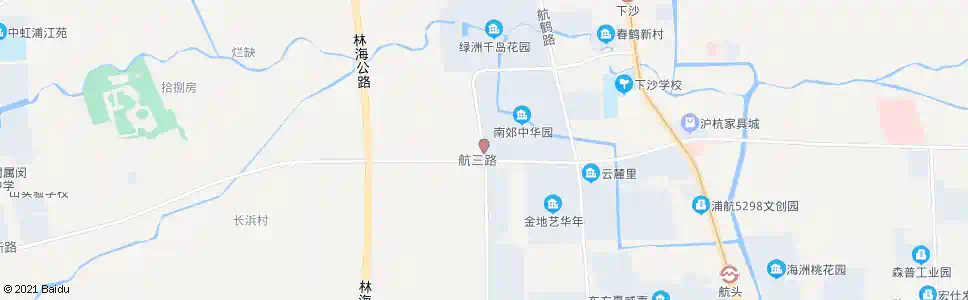 上海航梅路航三路(中华园)_公交站地图_上海公交_妙搜公交查询2025