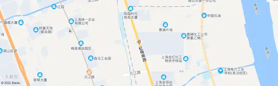 上海虹梅南路元江路(新建村)_公交站地图_上海公交_妙搜公交查询2025
