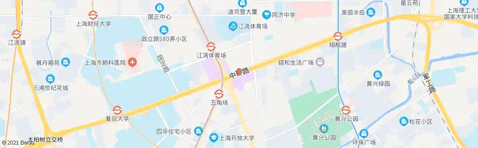 上海五角场翔殷路_公交站地图_上海公交_妙搜公交查询2025