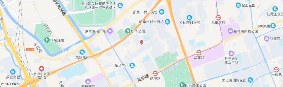 上海航华二村_公交站地图_上海公交_妙搜公交查询2025