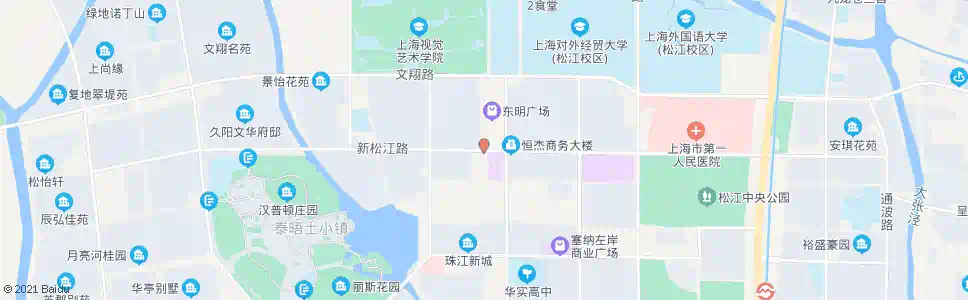 上海滨湖路新松江路_公交站地图_上海公交_妙搜公交查询2025
