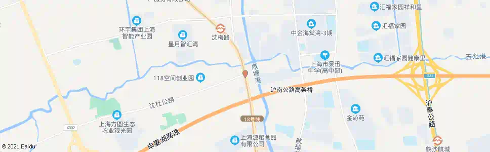 上海沈庄_公交站地图_上海公交_妙搜公交查询2025