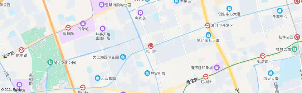 上海紫秀路合川路_公交站地图_上海公交_妙搜公交查询2025