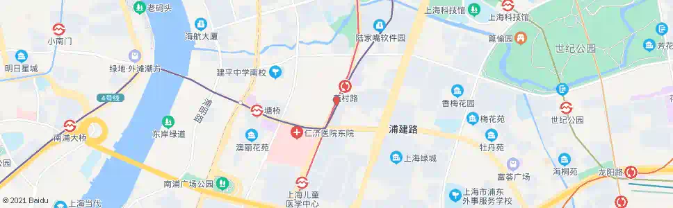 上海蓝村路东方路_公交站地图_上海公交_妙搜公交查询2025